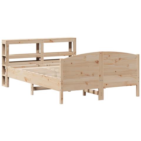 Letto Senza Materasso 120x200 Cm In Legno Massello Di Pino - Foto 3