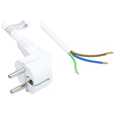 P0185-W020 cavo di alimentazione Bianco 2 m Spina di alimentazione di tipo E+F - Foto 1