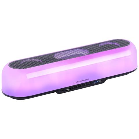 Marsgaming Msb-orb, Altoparlante Portatile Soundbar 20w, Illuminazione Orbilight Rgb 360º, Triplo Driver, Bluetooth 5.3 / Usb/microsd/aux/fm, Nero - Foto 2