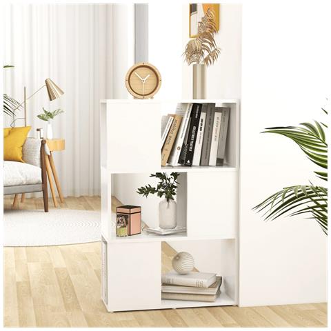 Lusso Casadino - Libreria/divisorio Bianco 60x24x96 Cm In Legno Multistrato - Foto 8