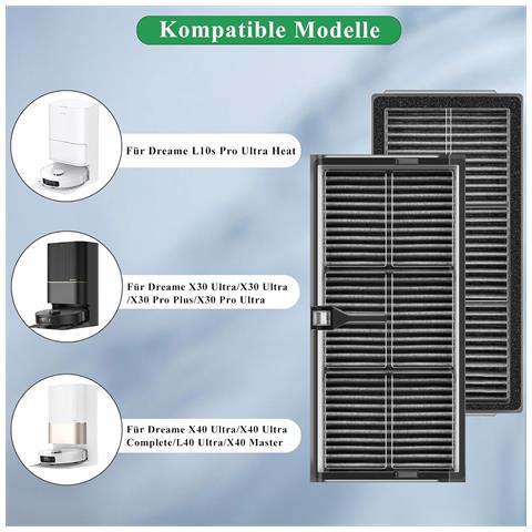 Filtro Di Ricambio Per Dreame X40 Ultra/l10s Pro Ultra Heat - Foto 2