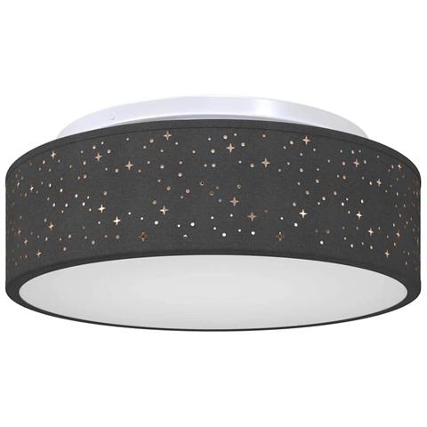 Lampade da soffitto con paralume stellato Nero Ø 38 cm Tessuto E27 - Foto 1