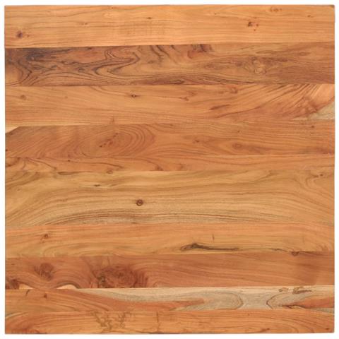 Piano per Tavolo 80x80x3,8 cm Quadrato Legno Massello di Acacia - Foto 1