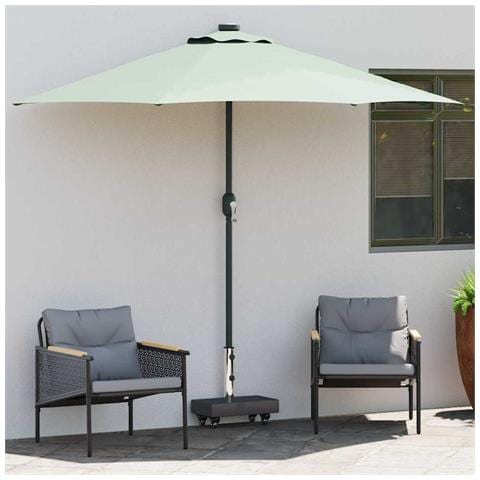 Base per ombrellone Nero 45 x 25 x 45 cm Granito e Acciaio - Foto 2