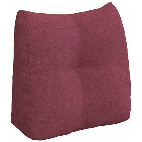 Cuscino per Schiena Rosso Vino 45 x 24 x 50 cm Tessuto - Foto 1