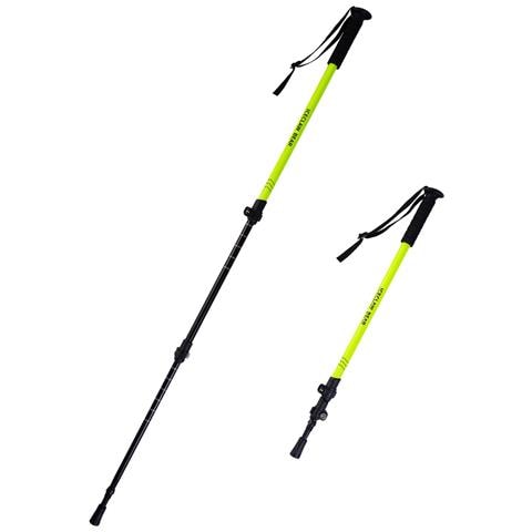 Bastoncino Da Trekking Ultraleggero In Alluminio A 3 Sezioni - Regolabile Per Tutti I Terreni Green - Foto 1