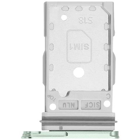 Cassetto Sim Originale Per Galaxy S25 / S25 Plus Dual Nano Sim, Verde Pallido - Foto 1