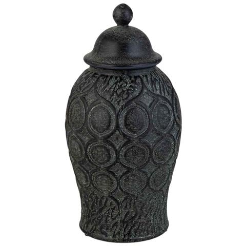 Vaso In Ceramica Nera, D16,5x33h Cm - Foto 1