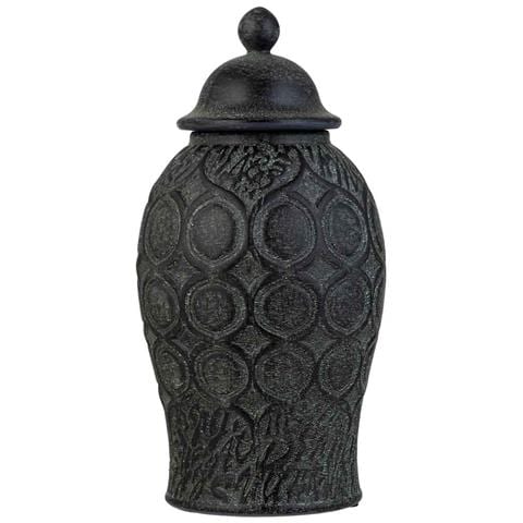 Vaso In Ceramica Nera, D16,5x33h Cm - Foto 2