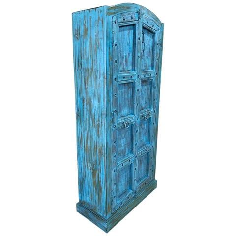 Armadio In Legno Fatto A Mano 90-100x37x170-195h Cm - Foto 1