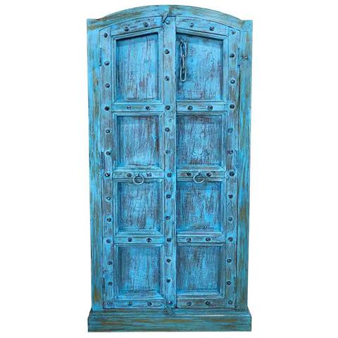 Armadio In Legno Fatto A Mano 90-100x37x170-195h Cm - Foto 2