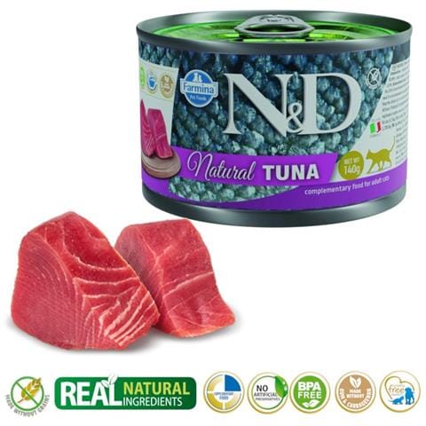 N&d Cat Natural Tonno - Cibo Umido Per Gatti - 140 G - Foto 1