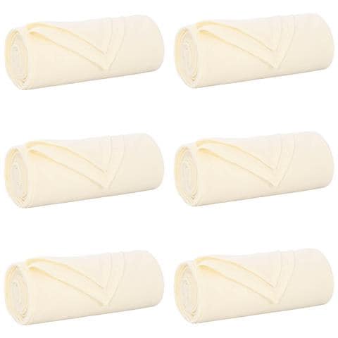 Coperte da Pile 6 pcs Crema 240 x 220 cm Panno - Foto 1