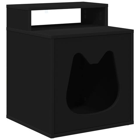Casa per Gatti Nero 42,5 x 40 x 53,5 cm Legno multistrato - Foto 1