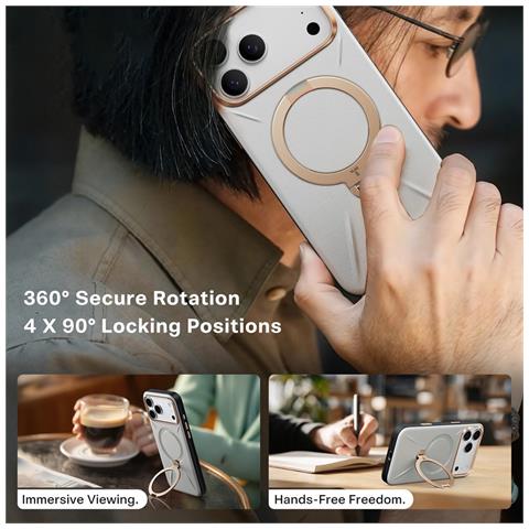 Cover per iPhone 17 Pro - Grigio, MagSafe, Con Soporte - Foto 4