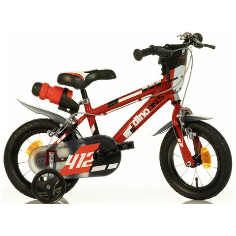 Bici Da Bambino A Sfera Misura 12'' Art. 412us-06 (rosso) + 412us-03 (giallo) Bicicletta Da Bimbo Modello 412 Us - 12 Rosso - Foto 1