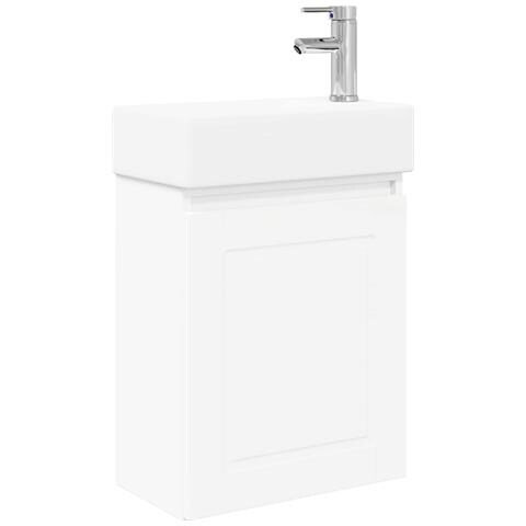 Mobile bagno con rubinetto Bianco 45,5 x 22,5 x 84 cm - Foto 1