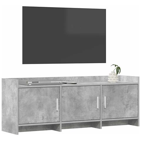 Mobile TV 130 x 33 x 47 cm Grigio Cemento Legno ingegnerizzato - Foto 2