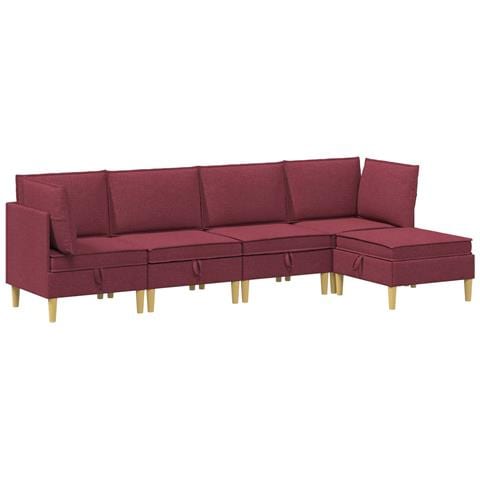 Set di divani modulari con spazio di archiviazione 5 pcs - Foto 1