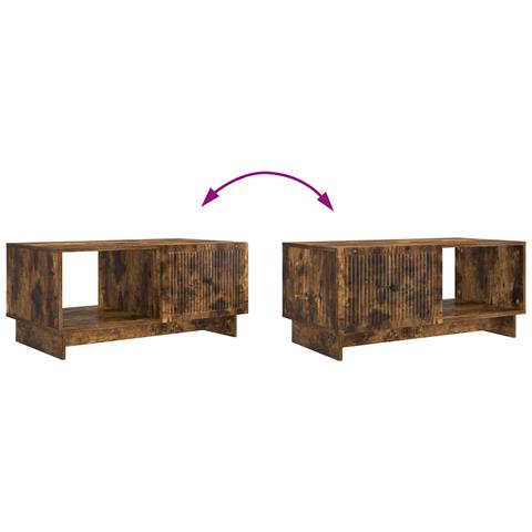 Tavolino da salotto Rovere Fumo 90 x 50 x 40 cm - Foto 9