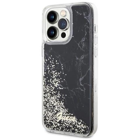 Guess Guhcp14xlcsgsgk Iphone 14 Pro Max 6,7 Nero /nero Custodia Liquid Glitter Marble - Foto 2