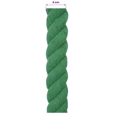 Corda di Cotone 60 mm 10 m Verde 100% Cotone - Foto 6