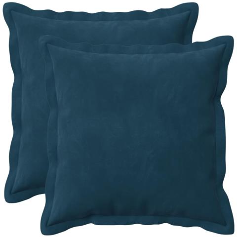 Cuscino con cuscino HOUTEN 2 pz Blu Velluto - Foto 1