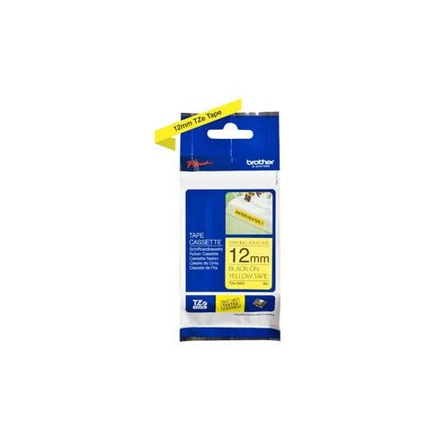 Nastro per Etichettatrice Formato 12 mm x 8 m Nero e Giallo - Foto 2