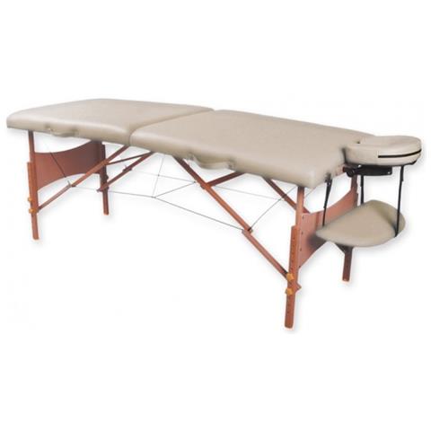 LETTINO DA MASSAGGIO IN LEGNO A 2 SEZIONI - crema - Foto 1