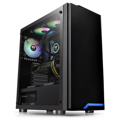 Case H100 TG Middle Tower ATX / Micro-ATX / Mini-ITX 2 Porte USB 3.0 Colore Nero (Finestrato)  - Foto 1