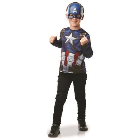 Rubini Set Pettorina Capitan America, Ragazzo, I300111, Blu - Foto 1