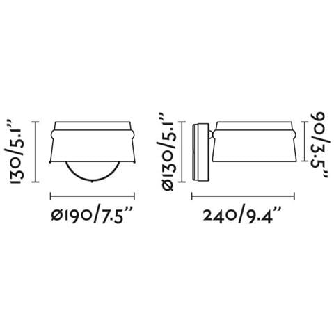 Applique Led Integrata Nera, 2700k - Foto 1