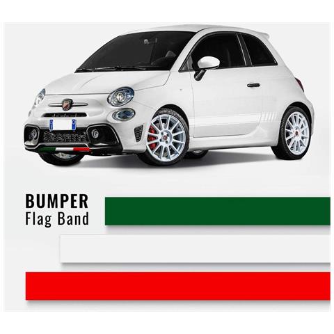 Stripes Strisce Adesive Tricolore Italia Per 500 Abarth - Foto 6