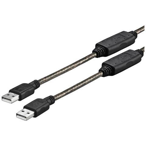 PROUSBAA20 20m USB A USB A Nero, Trasparente cavo USB - Foto 1