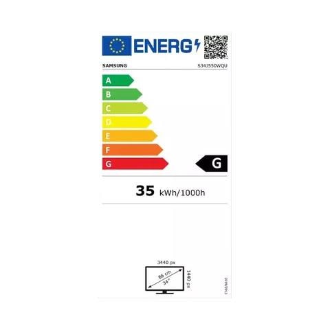 Monitor 34" LED VA S34J550WQU 3440x1440 UWQHD Tempo di Risposta 4 ms - Foto 2