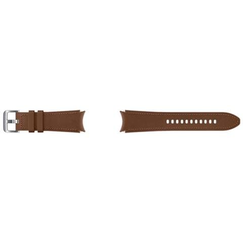 Bracciale Galaxy Watch 4 Classic 20mm 130mm M / L In Pelle Resistente, Marrone - Foto 1