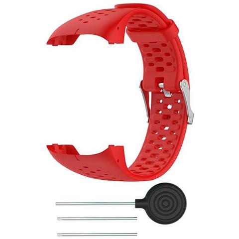 Cinturino Per Orologio Da Allenamento Polar M400 / M430 In Silicone Rosso - Foto 17
