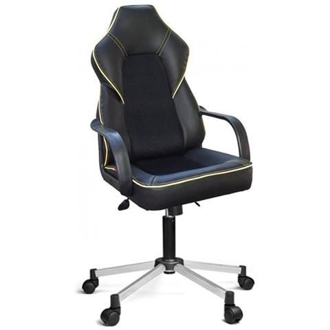 Poltrona Ufficio Gaming Nero Lydia 51x52x H73 Cm - Foto 1
