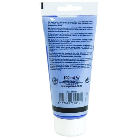 Pittura Acrilica Trasparente - Blu Oltremare Scuro - 100 Ml - Foto 1