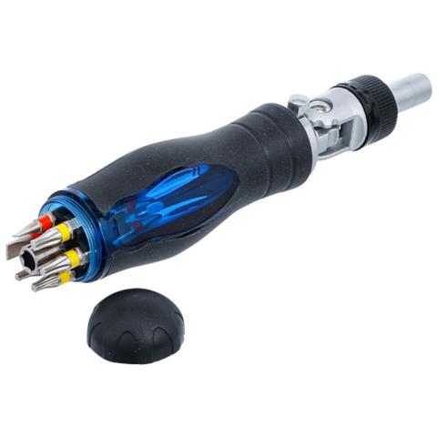 Bgs Set Di Punte Per Cacciavite Articolato Con Impugnatura A Cricchetto Reversibile - 14 Pezzi - 70053 - Foto 5