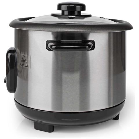 Cuoci Riso con Capacità 1 Litro In Acciaio Inox Satinato Potenza 400 W Colore Nero - Foto 2