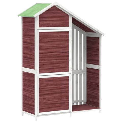 Rimessa Da Giardino Moka 120x53,5x170 Cm Legno Massello Di Pino - Foto 1