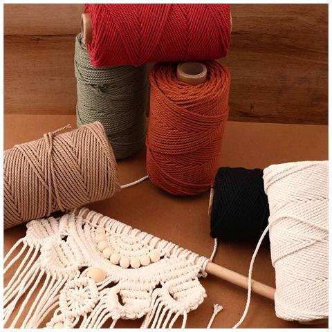 Bobina Di Cotone Riciclato 2 Mm Rosso - Foto 3