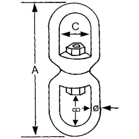 Girella Inox Occhio-occhio Mm. 16 - Foto 2