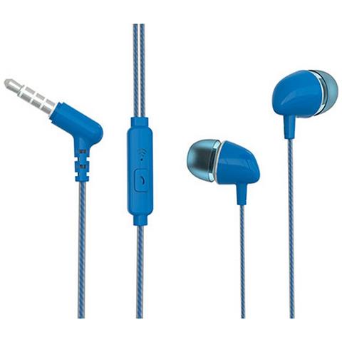 Auricolari Con Microfono Tm Electron Azzurro - Foto 1
