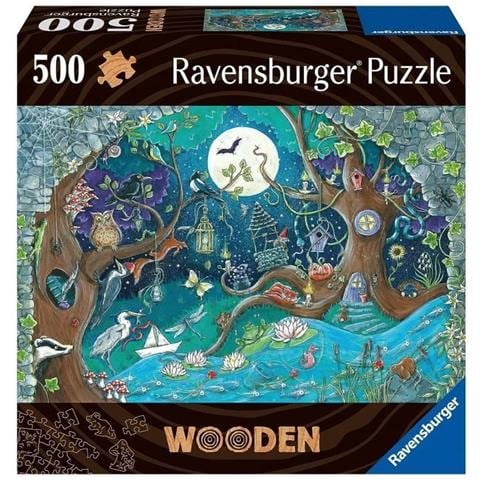 Puzzle Ravensburger 17516 Fantasy Forest Legno 500 Pezzi - Foto 1