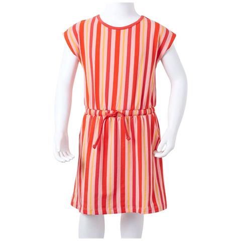 Abito Per Bambine Con Coulisse Rosa E Rosso 128 - Foto 8