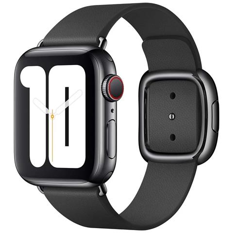 Cinturino Per Apple Watch 38mm In Vera Pelle, Nero - Foto 2