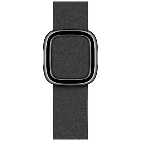 Cinturino Per Apple Watch 38mm In Vera Pelle, Nero - Foto 4