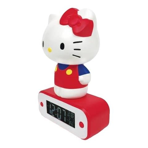 Luce Notturna Wireless Hello Kitty Con Sveglia Digitale, Multicolore - Foto 2